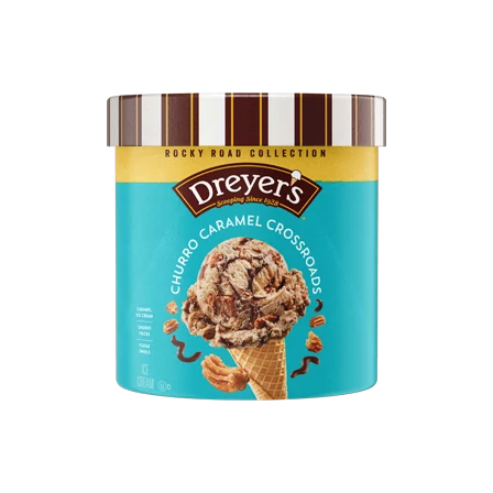 Churro Caramel Crossroads Ice Cream | Dreyer's® Rocky Road