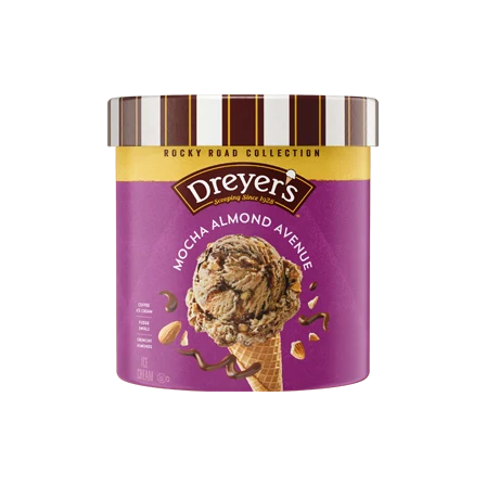 Mocha Almond Avenue Ice Cream | Dreyer's® Rocky Road