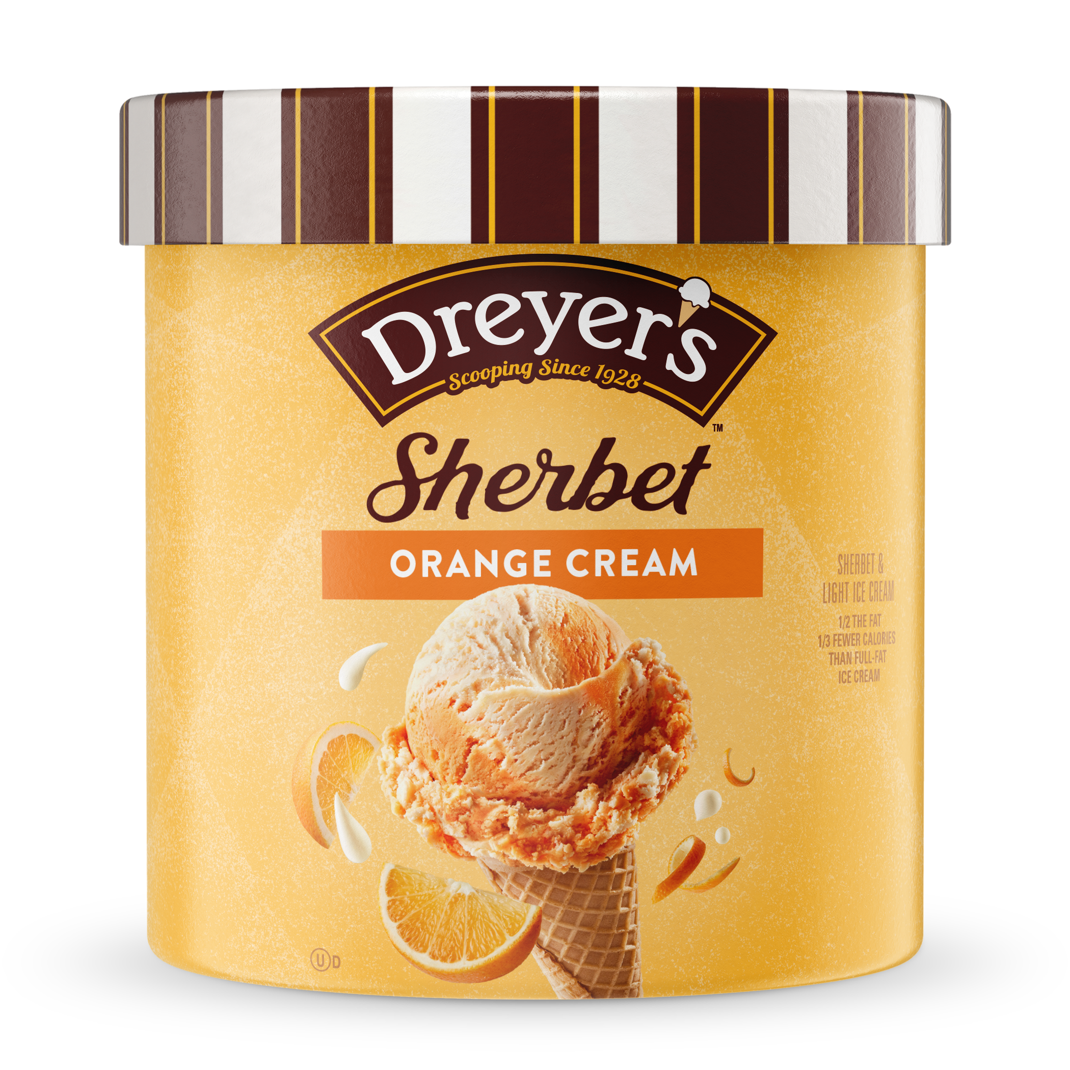 Orange cream top ice cream
