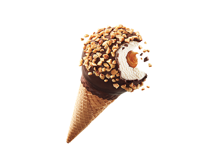 Drumstick PDP Product Feature Card Vanilla Caramel Sundae Cone