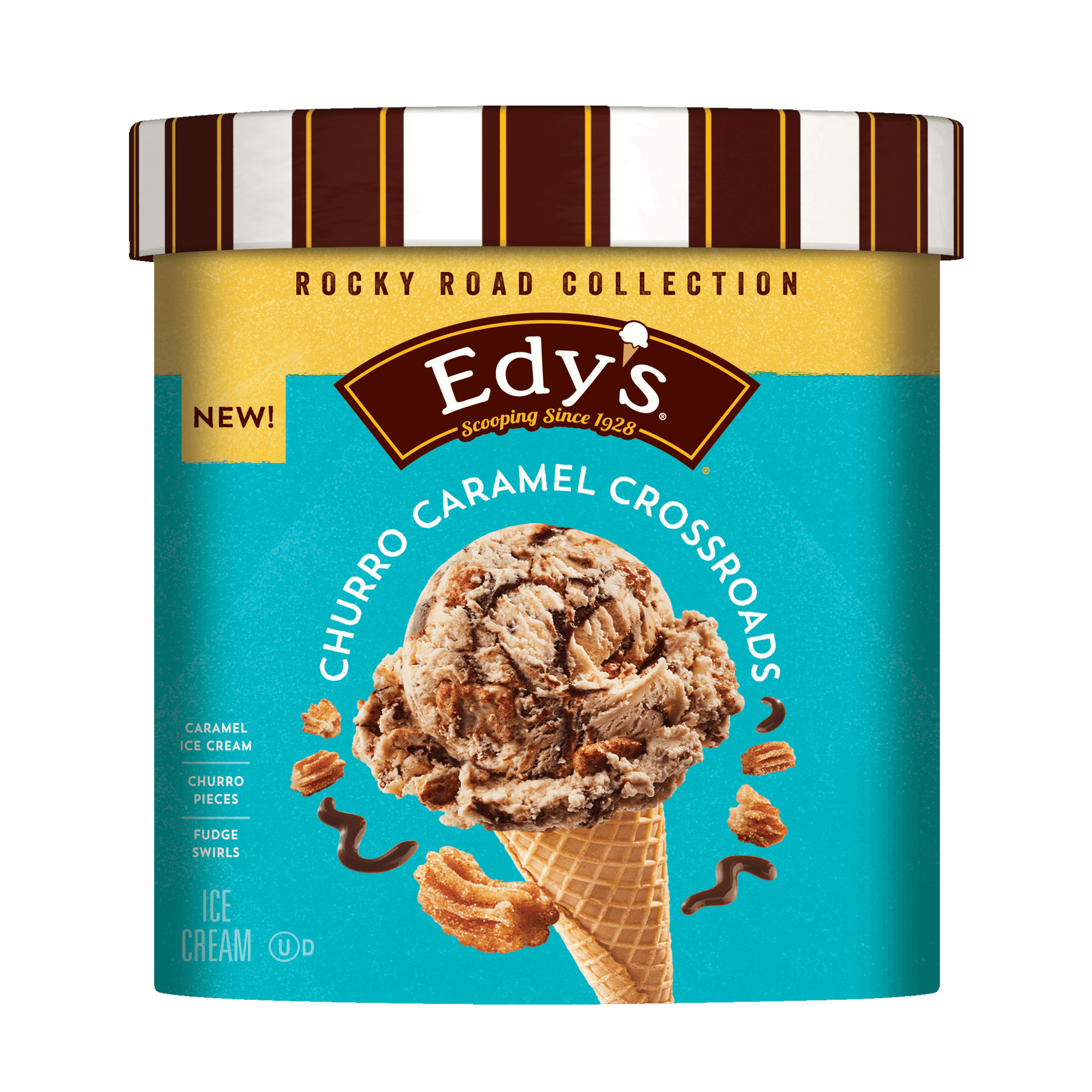 Churro Caramel Crossroads Ice Cream | Edy's® Rocky Road 