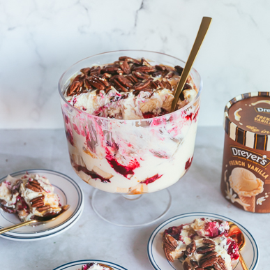 Cranberry French Vanilla Trifle w/ Caramel | Recipes | Edy's® and Dreyer's® | Icecream.com
