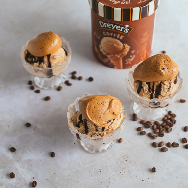 Dalgona Whipped Coffee Sundaes | Recipes | Edy's® and Dreyer's® | Icecream.com