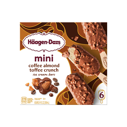 Mini Coffee Almond Crunch Ice Cream Bar | Häagen-Dazs®