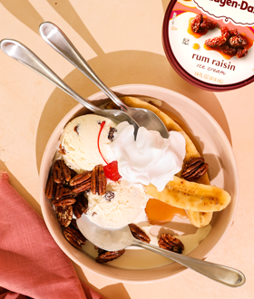 Häagen-Dazs® Caramelized Banana Split Rum Salted Caramel | IceCream.com Recipes