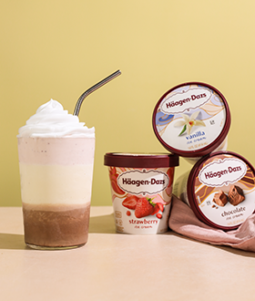 Häagen-Dazs® Neapolitan Strawberry Vanilla Milkshake | IceCream.com Recipes