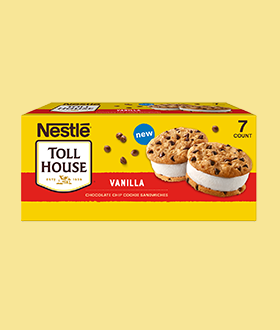 Box of Nestle mini ice cream sandwiches