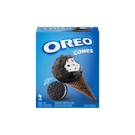 OREO Frozen Dessert Cones 4ct OREO Ice Cream