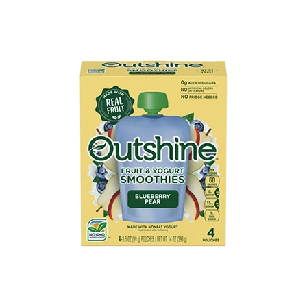 Blueberry Pear Fruit Yogurt Smoothies Outshine