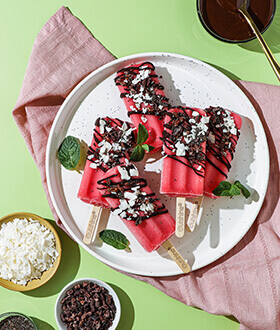 Outshine® Watermelon Chocolate Dipped Superfood Bars | IceCream.com Recipes