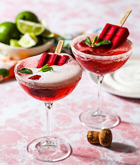 Outshine® Raspberry Mimosa | IceCream.com Recipes