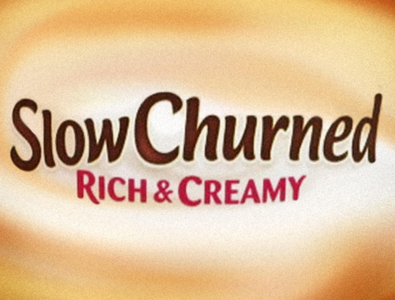 close up of slow churned rich & creamy