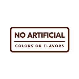 Image of no artificial colors or flavors.