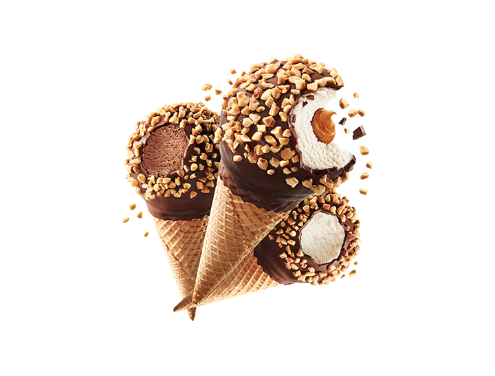 Drumstick Vanilla Chocolate Caramel Sundae Cones Variety