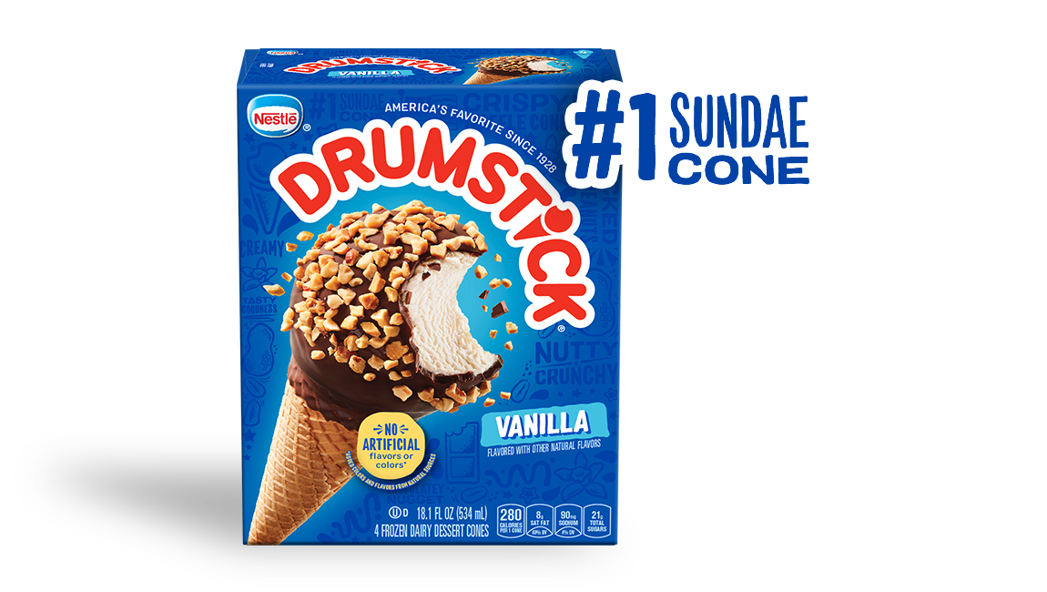 Drumstick Original sundae cone vanilla