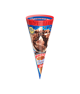 Drumstick king size triple chocolate cone