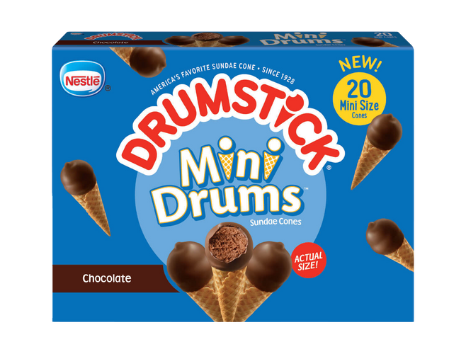Box of Drumstick chocolate mini drums