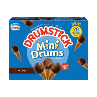 Box of Drumstick chocolate mini drums