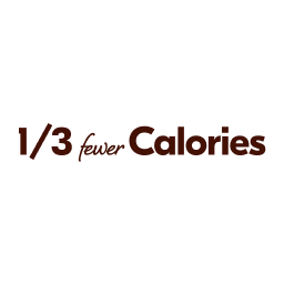 1/3 fewer calories