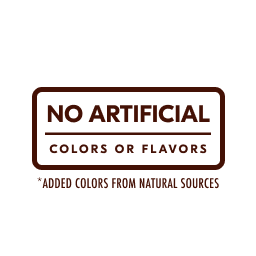 No artificial colors or flavors *added flavors from natural sources claim