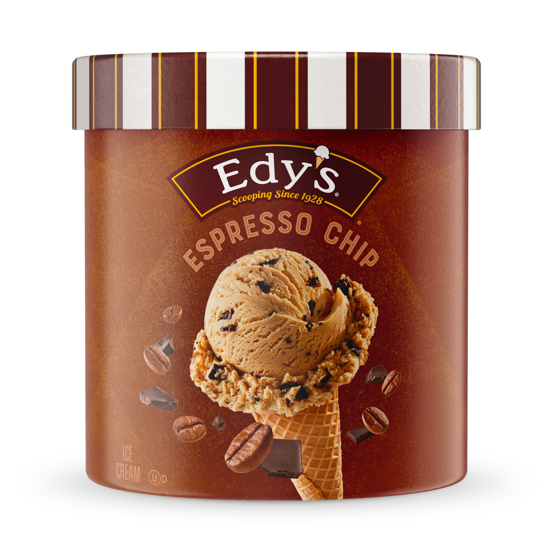 Carton of Edy's espresso chip