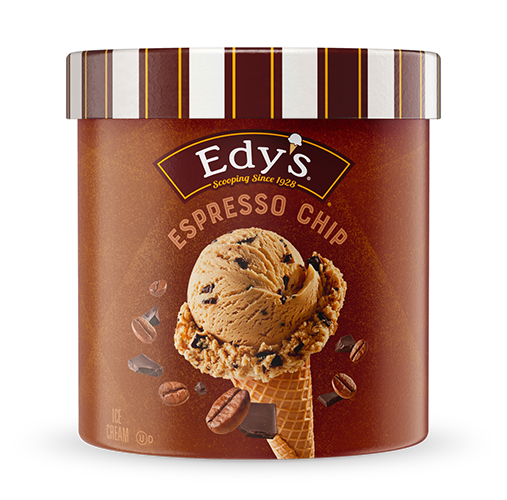 Carton of Edy's espresso chip