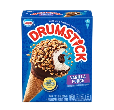 Drumstick® Vanilla Fudge 4ct