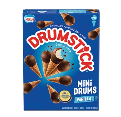 Drumstick® Mini Drums® Vanilla 20ct
