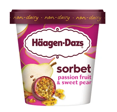 Häagan-Dazs® Sorbet Passion Fruit Sweet Pear 14oz