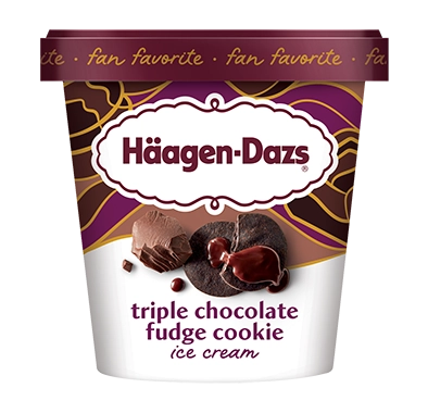 Häagan-Dazs® Triple Chocolate Fudge Cookie 14oz