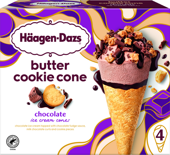 Butter Cookie Cone Chocolate