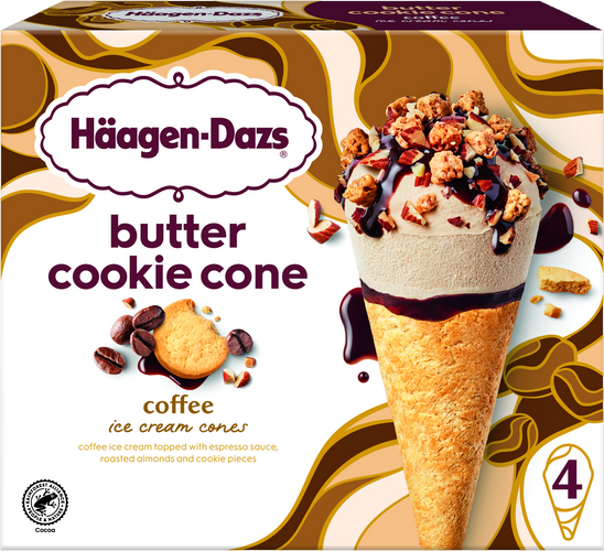 Coffee Butter Cookie Cone