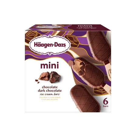 Mini Chocolate Dark Chocolate Ice Cream Bar | Häagen-Dazs®