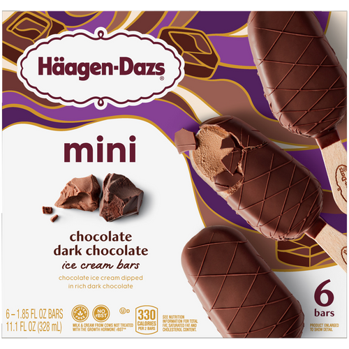 Mini Chocolate Dark Chocolate Ice Cream Bars