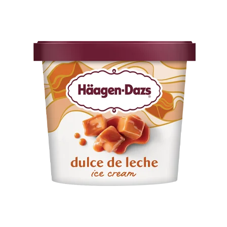 Pint of Haagen-Dazs dulce de leche ice cream