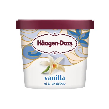 Pint of Haagen-Dazs vanilla ice cream