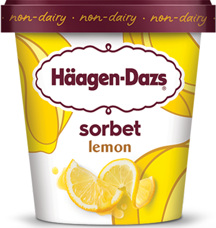 Pint of Haagen-Dazs lemon sorbet