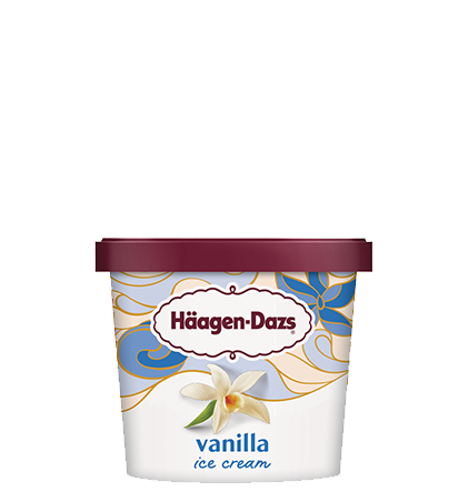 Pint of Haagen-Dazs vanilla ice cream