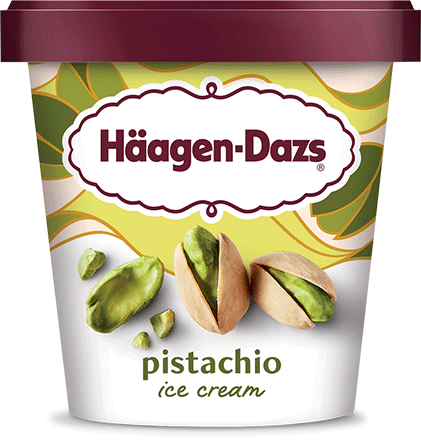 Pint of Haagen-Dazs pistachio ice cream