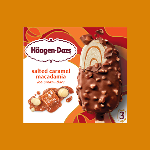 Salted Caramel Macadamia Ice Cream Bars 1 Bar, 3 Bars