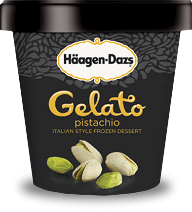 Pint of Haagen-Dazs pistachio gelato