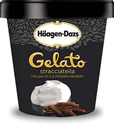 Pint of Haagen-Dazs stracciatella ice cream