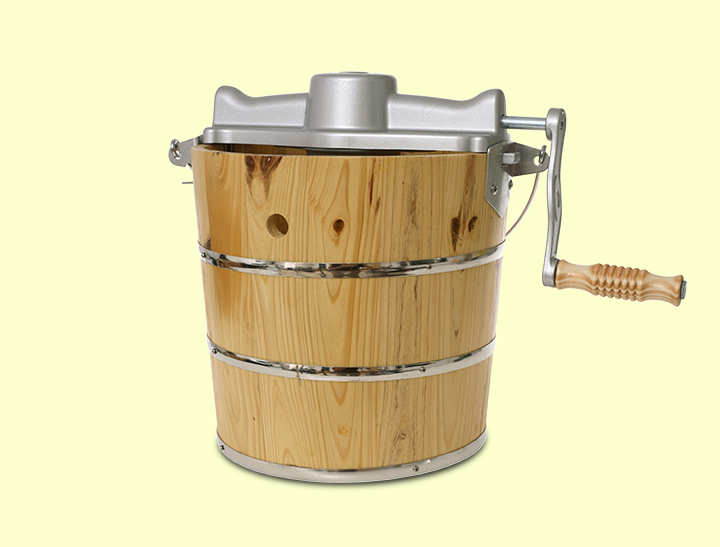 old fashioned ice cream makes with churn