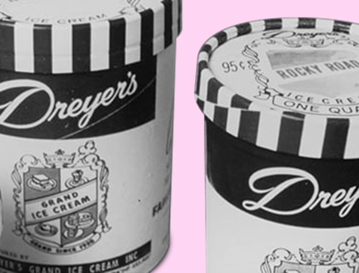 Dreyer's ice cream carton