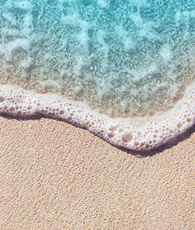 Wave on summer beach