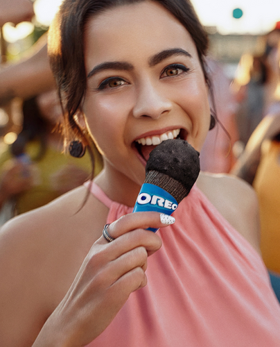 OREO AMERICA’S FAVORITE COOKIE® as a yummy frozen treat.