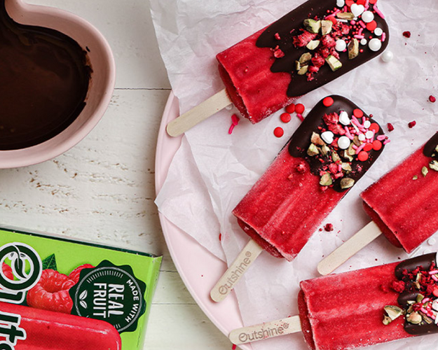 Outshine Chocolate Dipped Raspberry Bars