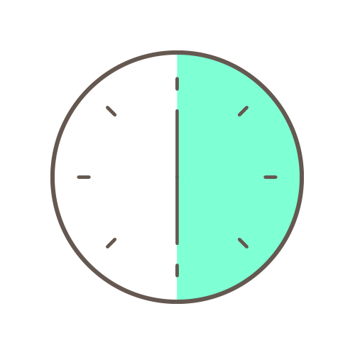 clock face showing 12:30