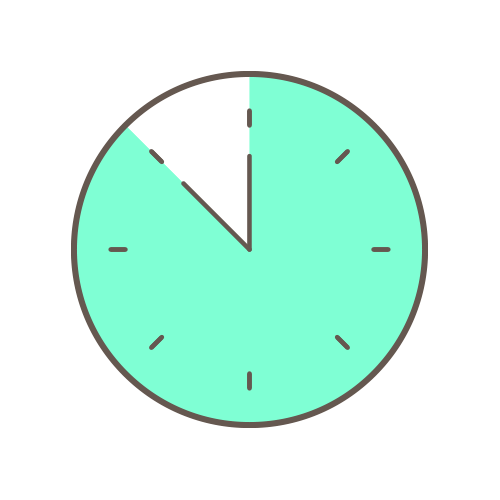 clock face showing 11:50