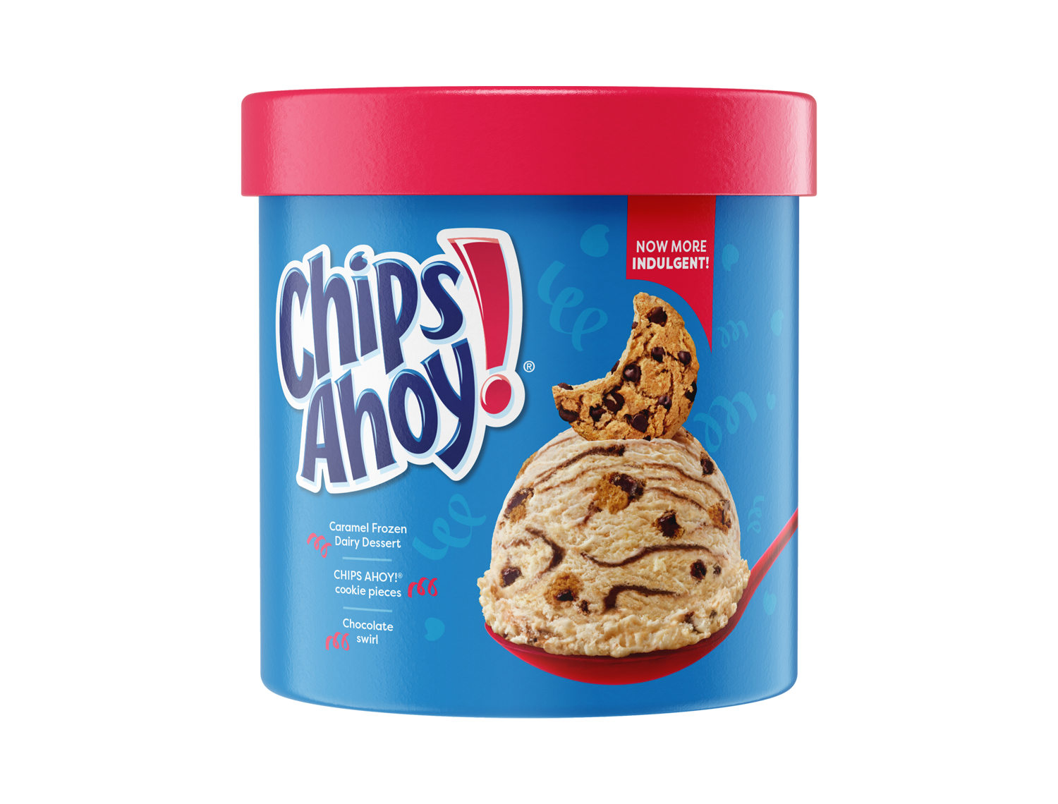 Chips Ahoy ice cream carton